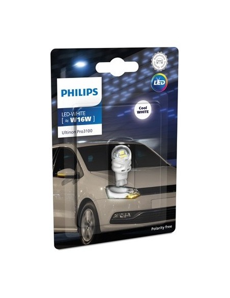 White LED Car W16W Philips Ultinon Pro3100 SL Fog Light