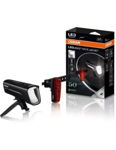 Bicycle Light Set, front and rear, brightness up to 50m,...