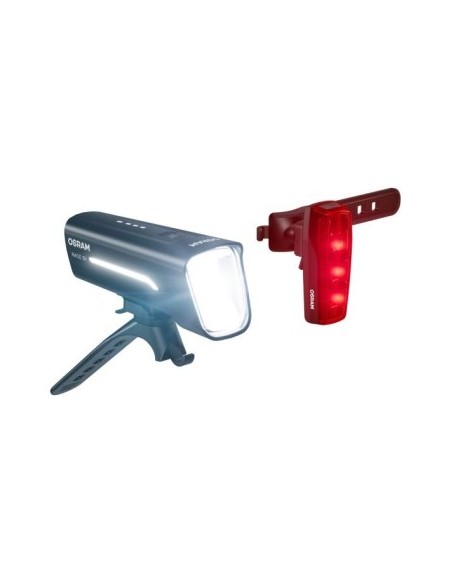 Bike Light Set, front and rear, brightness up to 100m, Osram LEDsBIKE RACE 100Set