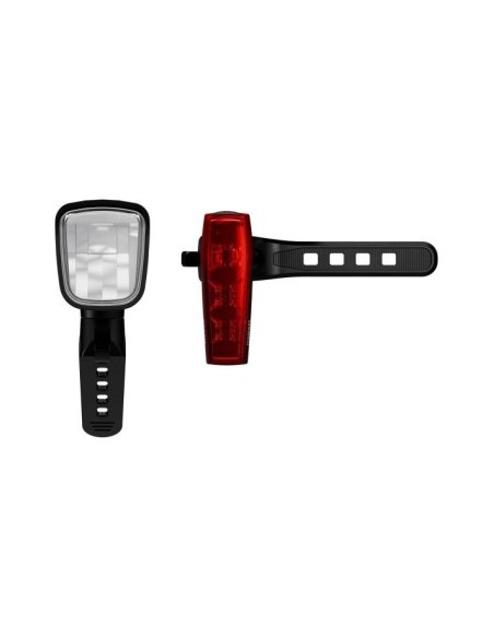 Bike Light Set, front and rear, brightness up to 100m, Osram LEDsBIKE RACE 100Set