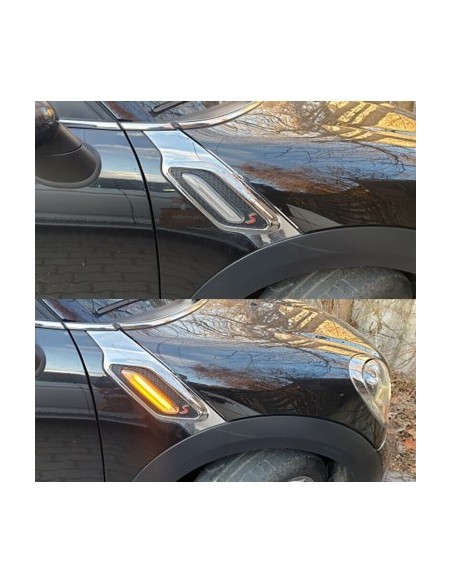 Set of 2 Wing Indicators with Clear Glass Mini Cooper R60 Countryman, R61 Paceman