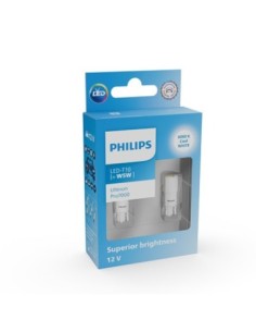 Set 2 car bulbs White W5W Philips Ultinon Pro7000 SL...