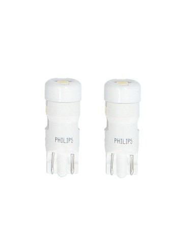 Set 2 car bulbs White W5W Philips Ultinon...