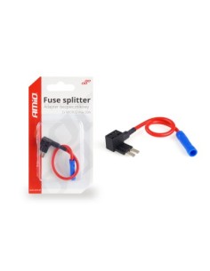 Car Safety Socket with Cable for 2 Micro Fuse, Amio