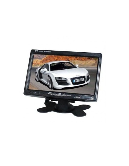 Car Display LCD 7" 12V - 24V with remote control and wall mounting frame
