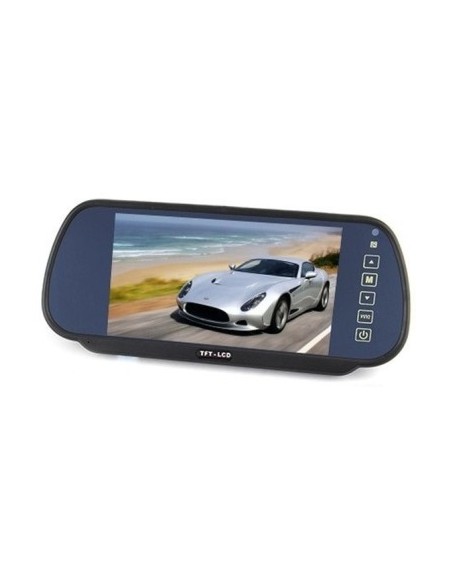 7" LCD Car Display on Rearview Mirror