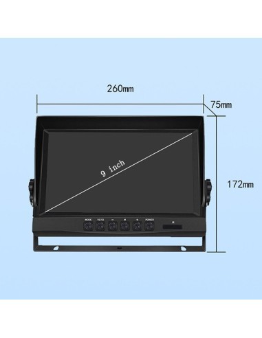 Display auto LCD 9" 12V - 24V