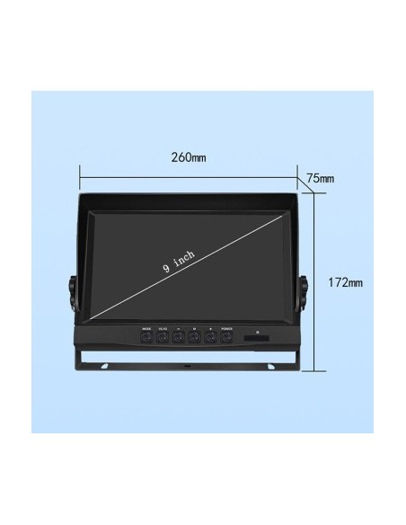 Display auto LCD 9" 12V - 24V