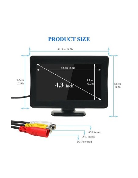 Car LCD Display 4.3"