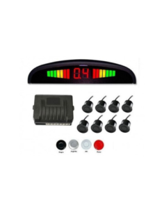 Front and rear parking sensors with 8 sensors and LED...