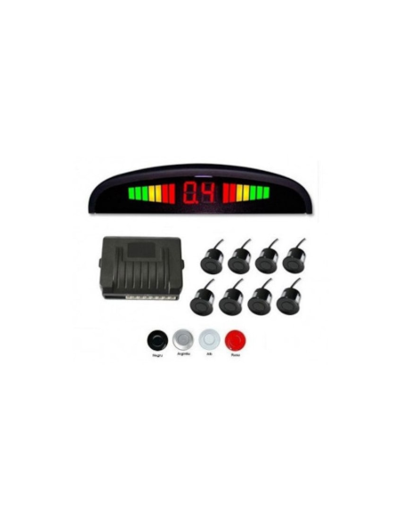 Front and rear parking sensors with 8 sensors and LED display