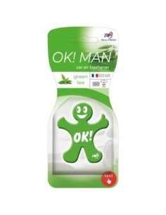 Autóillatosító Real Fresh, OK!MAN Polimer Zöld Tea