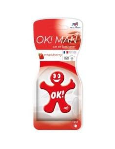 Real Fresh autóillatosító, OK!MAN Polimer Eper