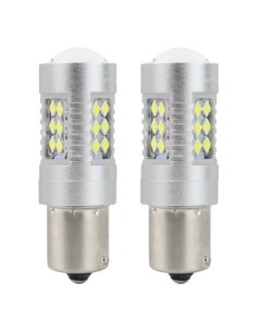 Σετ 2 λαμπτήρες LED αυτοκινήτου P21W (BA15S), Canbus με...