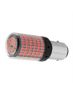 P21/5W autós LED, BAY15D, 144 SMD, Canbus PIROS, 12V 2