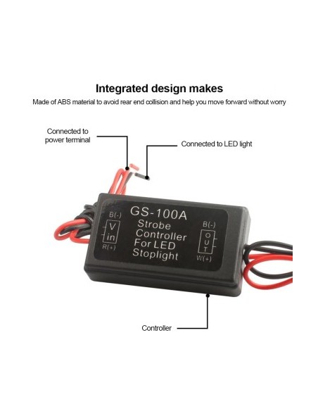 Strobe / emergency brake flash module 12/24v