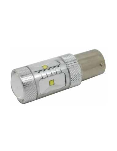 Yellow Car LED 30W BA15S 12-24V Canbus with...