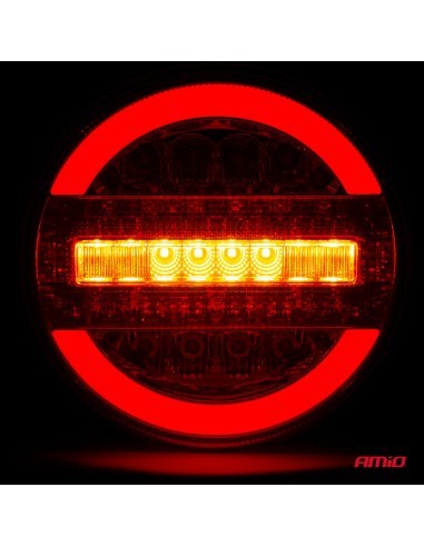 Round LED Stop Light 12-24V 1pc
