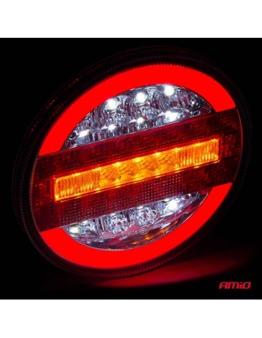 Round LED Stop Light 12-24V 1pc