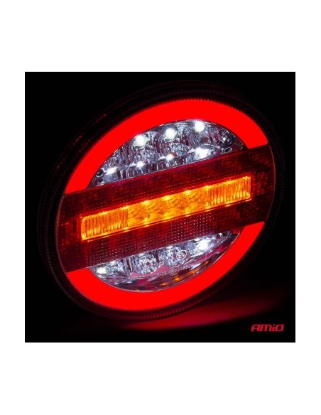 Round LED Stop Light 12-24V 1pc