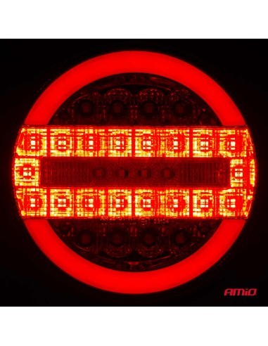 Round LED Stop Light 12-24V 1pc