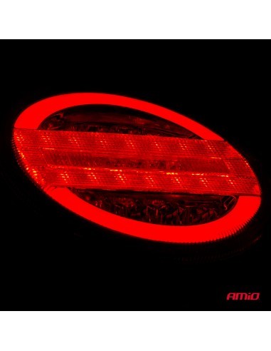 Round LED Stop Light 12-24V 1pc