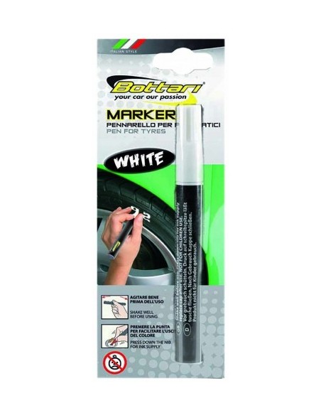 White marker for tires Bottari