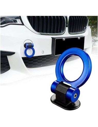 Racing Ornament Tow Hook Mounted on Base, Blue