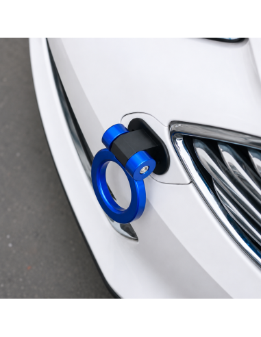 Racing Ornament Tow Hook Mounted on Base, Blue