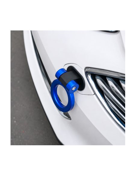 Racing Ornament Tow Hook Mounted on Base, Blue