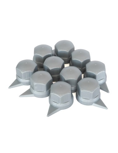 Set of 10 Plastic Caps for Wheel Nut with...