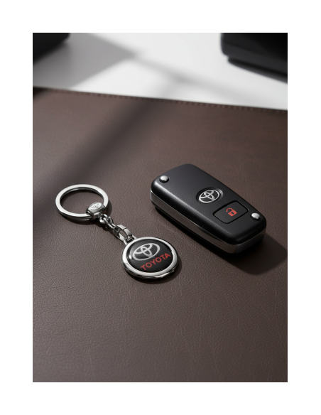 Keychain dedicated to Toyota Black