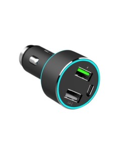 Car Charger 1xUSB QC3.0 + 1xUSB 2.4A + 1xUSB Type-C 42W