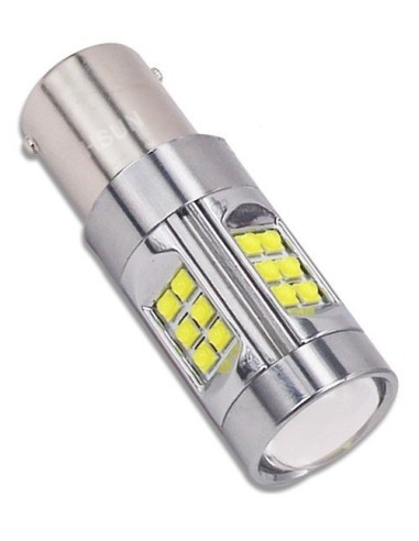 White LED Car 150W BA15S, 12V-24V Canbus 30...