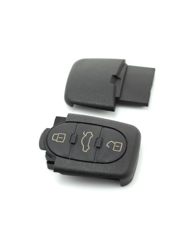 3 Button Key Case Accessory for Audi, Battery 2032