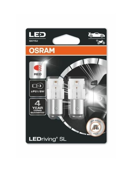Set of 2 Osram LEDriving Premium P21/5W 12V car LED bulbs