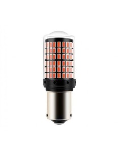 Canbus Autó LED Narancssárga, PY21W, BAU15S, 144 SMD, 12V