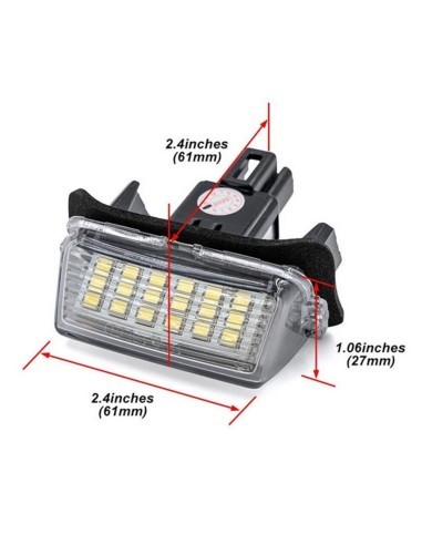 LED Number Plate Light Set for Toyota Corolla,...