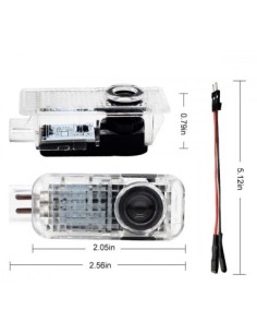 Set 2 Door Logo Lamps for Skoda Octavia, Roomster, Fabia,... 2