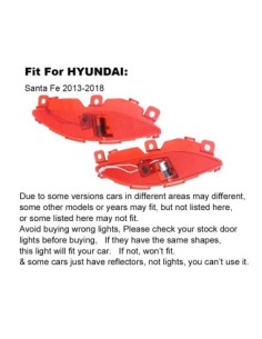 Комплект 2 лампи лого за врати за Hyundai Santa Fe 2013-2018 2