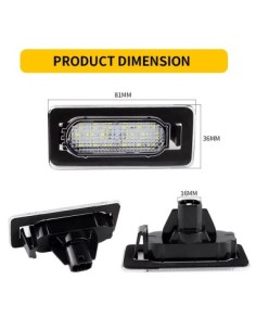 Σετ Λαμπών Αριθμού Led για Toyota Corolla Sedan 2014-2018 2