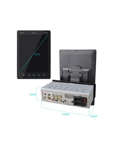 Player MP5 1DIN universal, Full HD with 9.5'' TFT touch screen, Bluetooth 9510