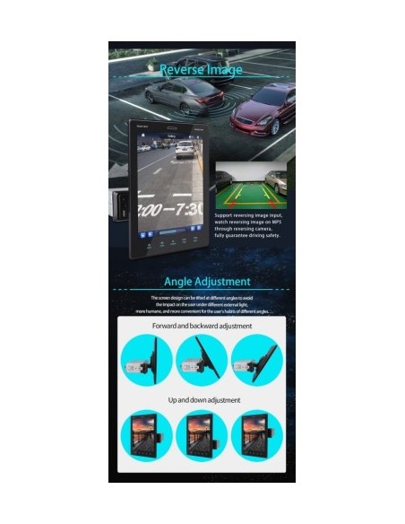 Player MP5 1DIN universal, Full HD with 9.5'' TFT touch screen, Bluetooth 9510