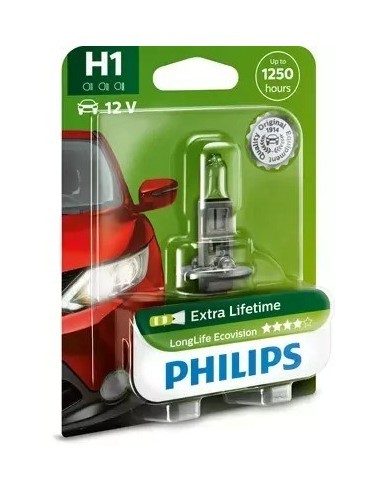 Philips H1 LongLife EcoVision 12V, 55W car bulb