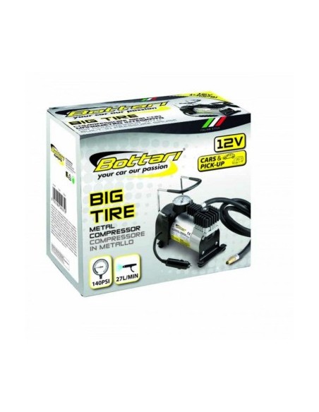 12V Bottari Car Compressor with Pressure Gauge