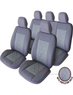 Exclusive Leather King Gray Chair Cover Set, Umbrella