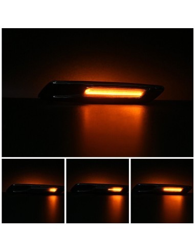 Set of 2 Black Dynamic Sequential LED Wing...
