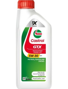 Car engine oil CASTROL GTX 5W30 RN17, 1l