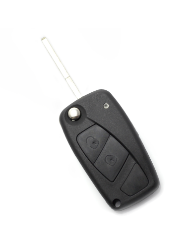 Key case type knife, 2 buttons for Fiat black