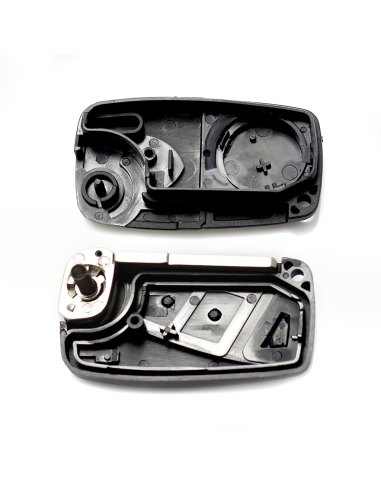 Key case type knife, 2 buttons for Fiat black